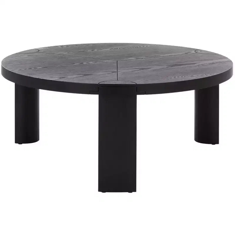 Gaby Round Coffee Table - COF2319A - Black - Safavieh