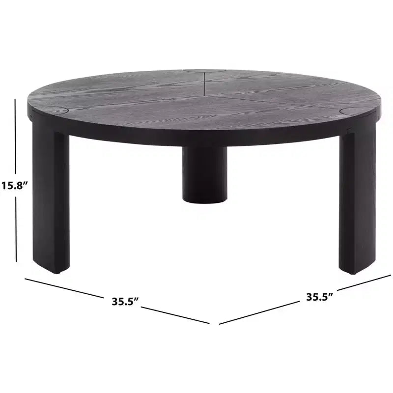 Table basse ronde Gaby - COF2319A - Noir - Safavieh