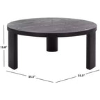 Table basse ronde Gaby - COF2319A - Noir - Safavieh