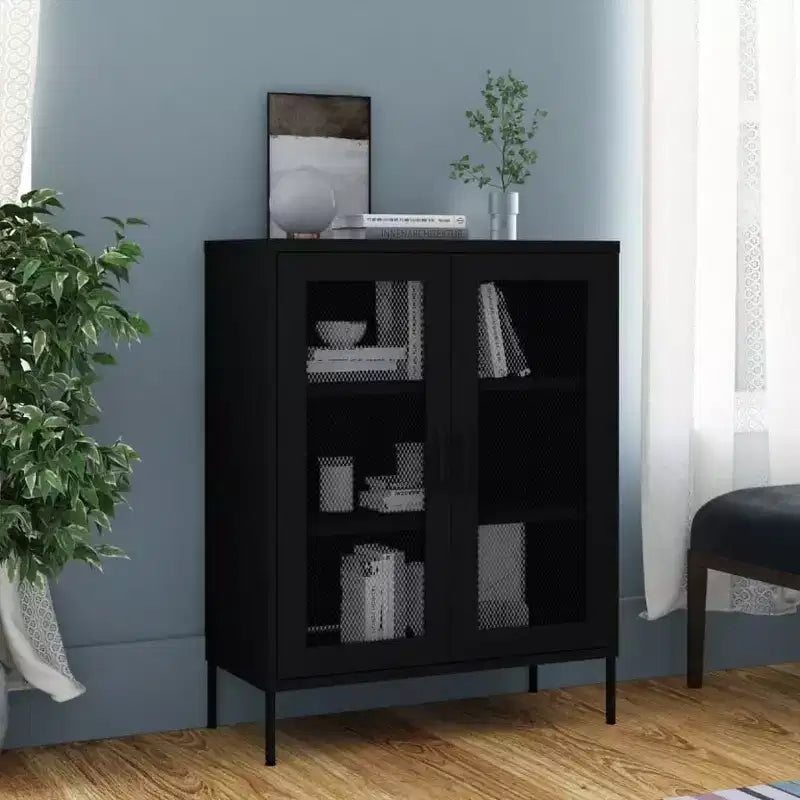 vidaXL Armoire de rangement Acier Jaune moutarde 80x35x101,5 cm