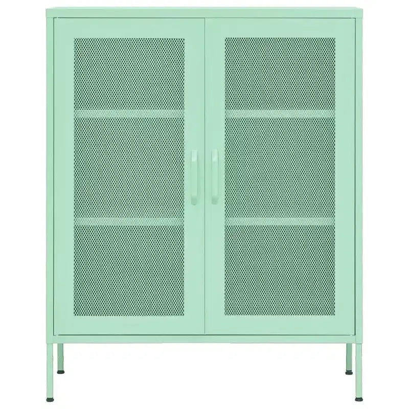 vidaXL Armoire de rangement Acier Jaune moutarde 80x35x101,5 cm