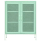 vidaXL Armoire de rangement Acier Jaune moutarde 80x35x101,5 cm