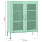 vidaXL Armoire de rangement Acier Jaune moutarde 80x35x101,5 cm