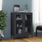 vidaXL Armoire de rangement Acier Jaune moutarde 80x35x101,5 cm