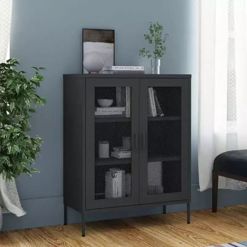 vidaXL Armoire de rangement Acier Jaune moutarde 80x35x101,5 cm