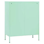vidaXL Armoire de rangement Acier Jaune moutarde 80x35x101,5 cm