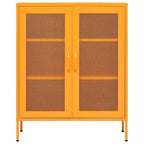 vidaXL Armoire de rangement Acier Jaune moutarde 80x35x101,5 cm