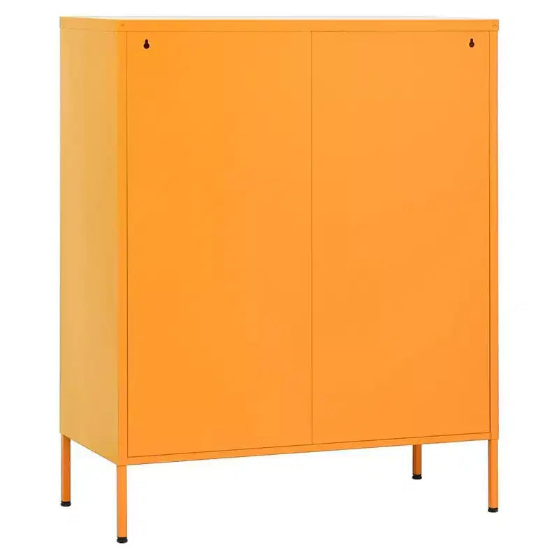 vidaXL Armoire de rangement Acier Jaune moutarde 80x35x101,5 cm
