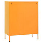 vidaXL Armoire de rangement Acier Jaune moutarde 80x35x101,5 cm
