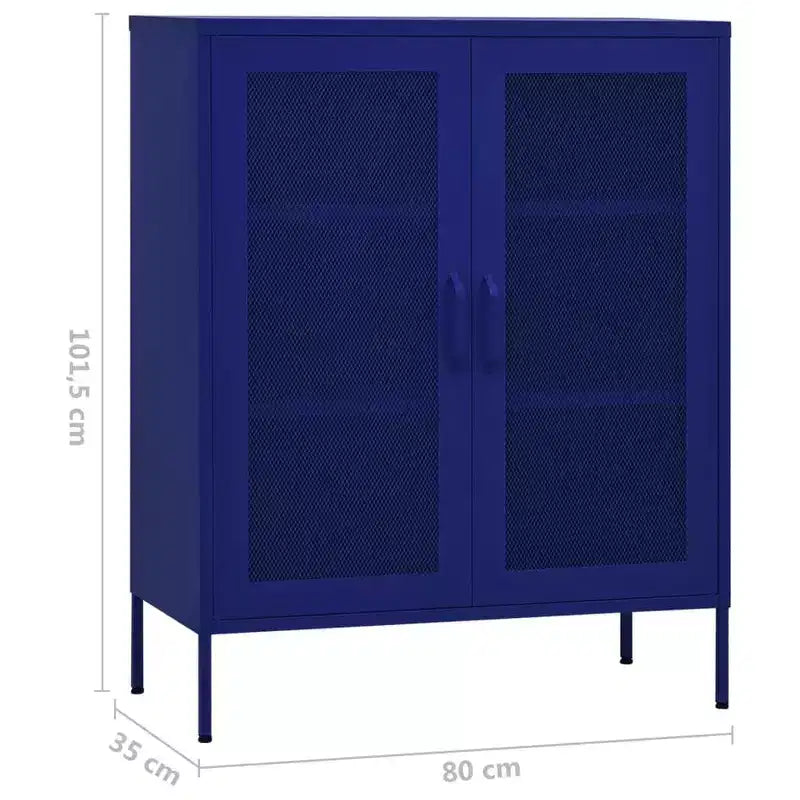 vidaXL Armoire de rangement Acier Jaune moutarde 80x35x101,5 cm