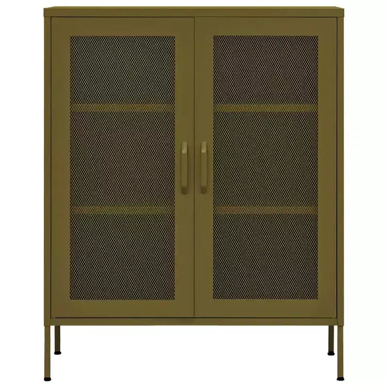 vidaXL Armoire de rangement Acier Jaune moutarde 80x35x101,5 cm