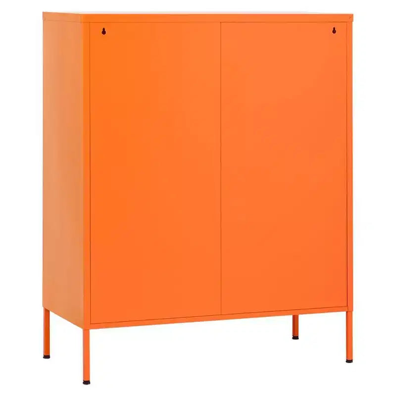 vidaXL Armoire de rangement Acier Jaune moutarde 80x35x101,5 cm