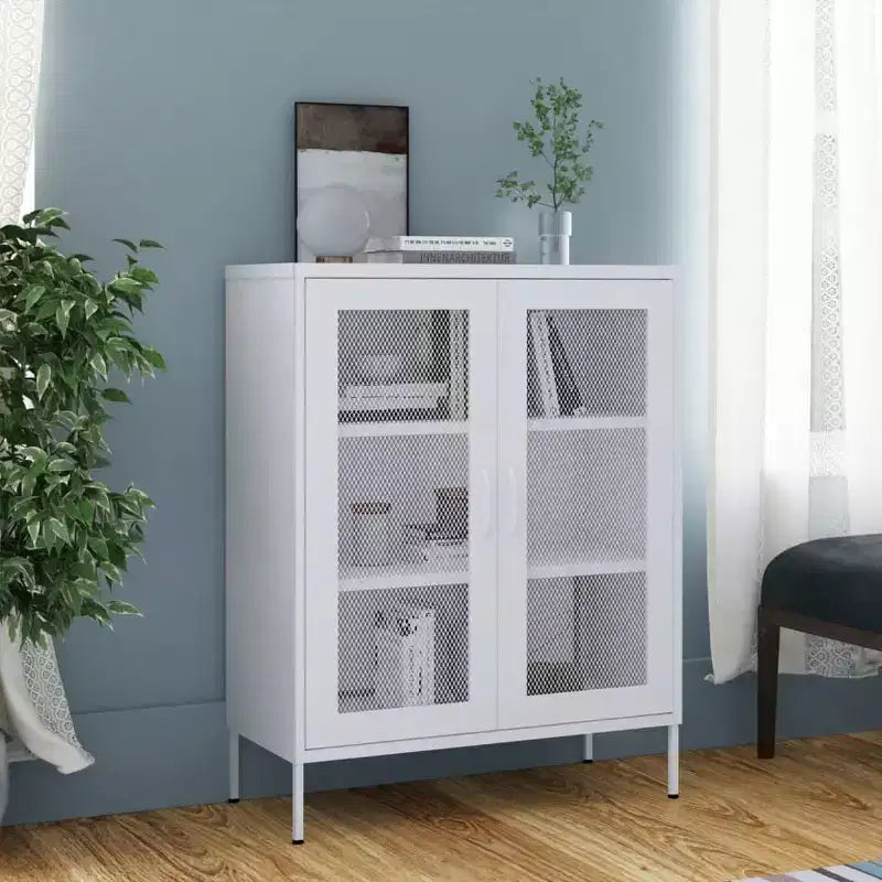 vidaXL Armoire de rangement Acier Jaune moutarde 80x35x101,5 cm