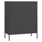 vidaXL Armoire de rangement Acier Jaune moutarde 80x35x101,5 cm