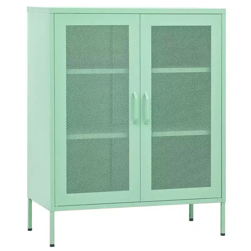 vidaXL Armoire de rangement Acier Jaune moutarde 80x35x101,5 cm