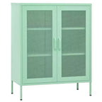 vidaXL Armoire de rangement Acier Jaune moutarde 80x35x101,5 cm