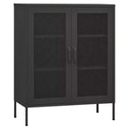 vidaXL Armoire de rangement Acier Jaune moutarde 80x35x101,5 cm