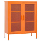 vidaXL Armoire de rangement Acier Jaune moutarde 80x35x101,5 cm