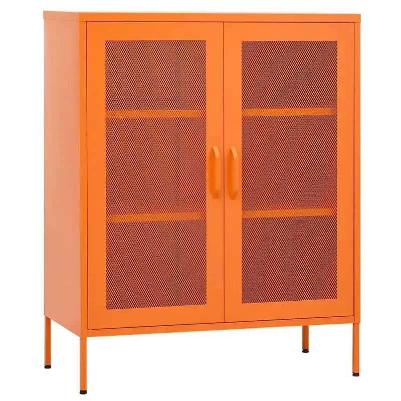 vidaXL Armoire de rangement Acier Jaune moutarde 80x35x101,5 cm