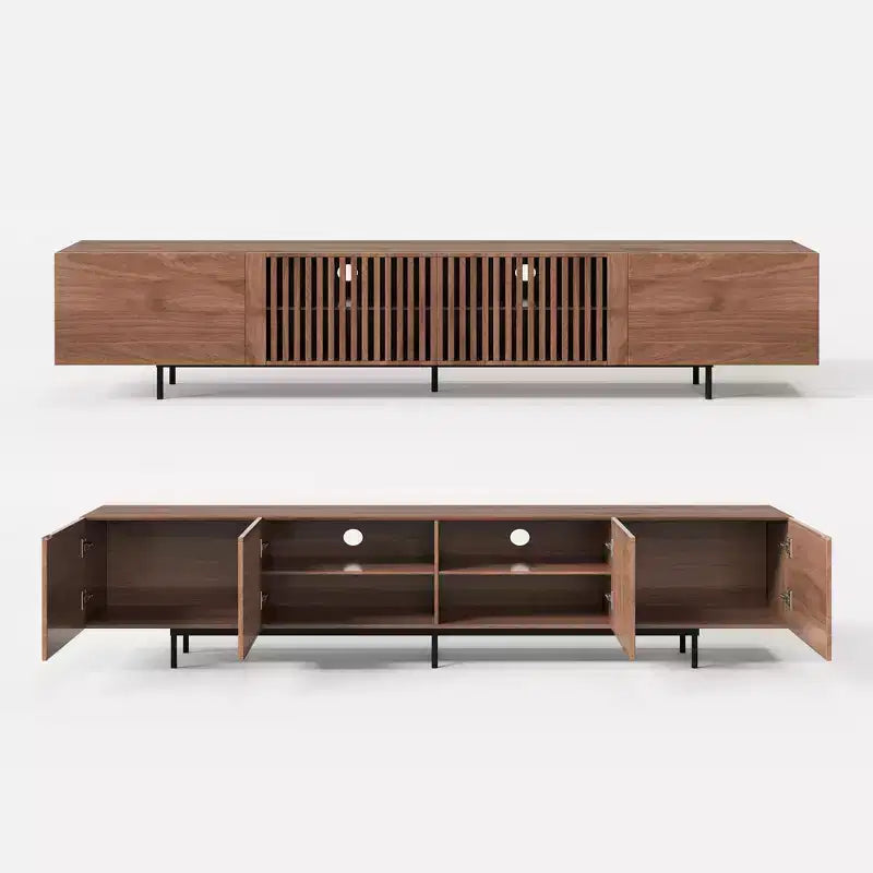 Luck Live Modern 94.48 Meuble TV et consoles média et centres de divertissement avec grand espace de rangement