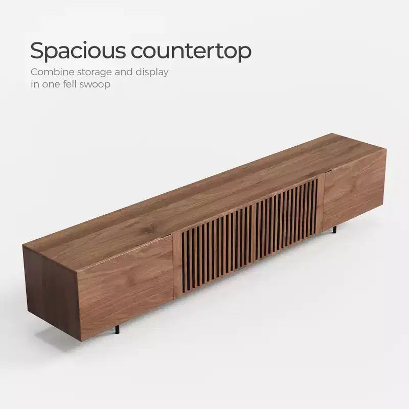 Luck Live Modern 94.48 Meuble TV et consoles média et centres de divertissement avec grand espace de rangement