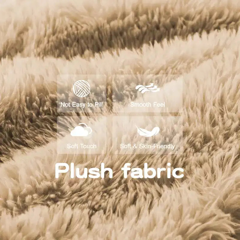 Canapé d'angle en tissu peluche kaki clair de 80,3 pouces avec coussins et 2 poufs, éponge haute densité 32D