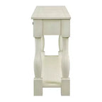 Console étroite et longue avec rangement, table d'entrée rétro en bois avec 3 tiroirs et étagère inférieure, table d'appoint en bois pour salon et couloir