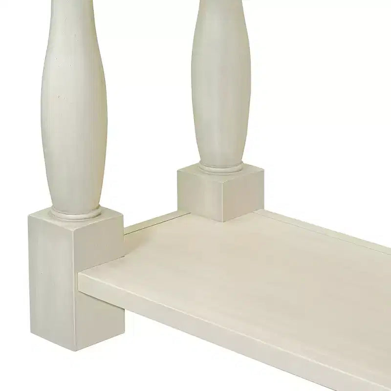 Console étroite et longue avec rangement, table d'entrée rétro en bois avec 3 tiroirs et étagère inférieure, table d'appoint en bois pour salon et couloir