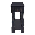 Console étroite et longue avec rangement, table d'entrée rétro en bois avec 3 tiroirs et étagère inférieure, table d'appoint en bois pour salon et couloir