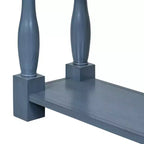 Console étroite et longue avec rangement, table d'entrée rétro en bois avec 3 tiroirs et étagère inférieure, table d'appoint en bois pour salon et couloir