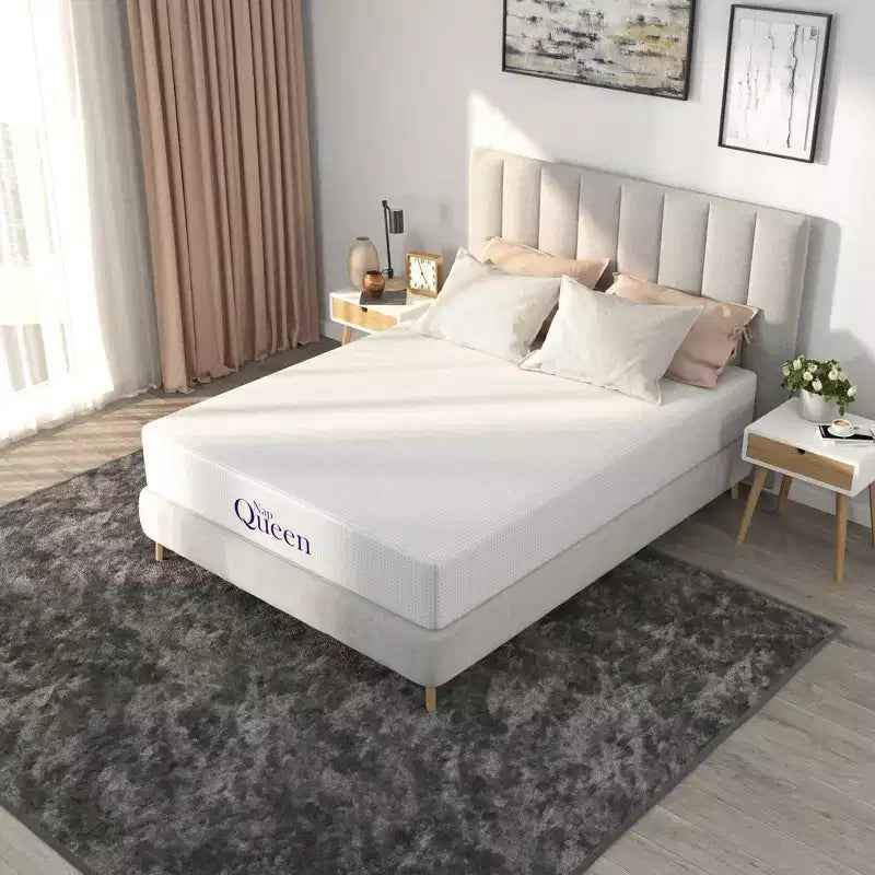 Matelas en mousse à mémoire de forme Okak Modern de 15 à 30 cm d'épaisseur avec housse en maille soyeuse, matelas certifié CertiPUR-US pour un sommeil confortable