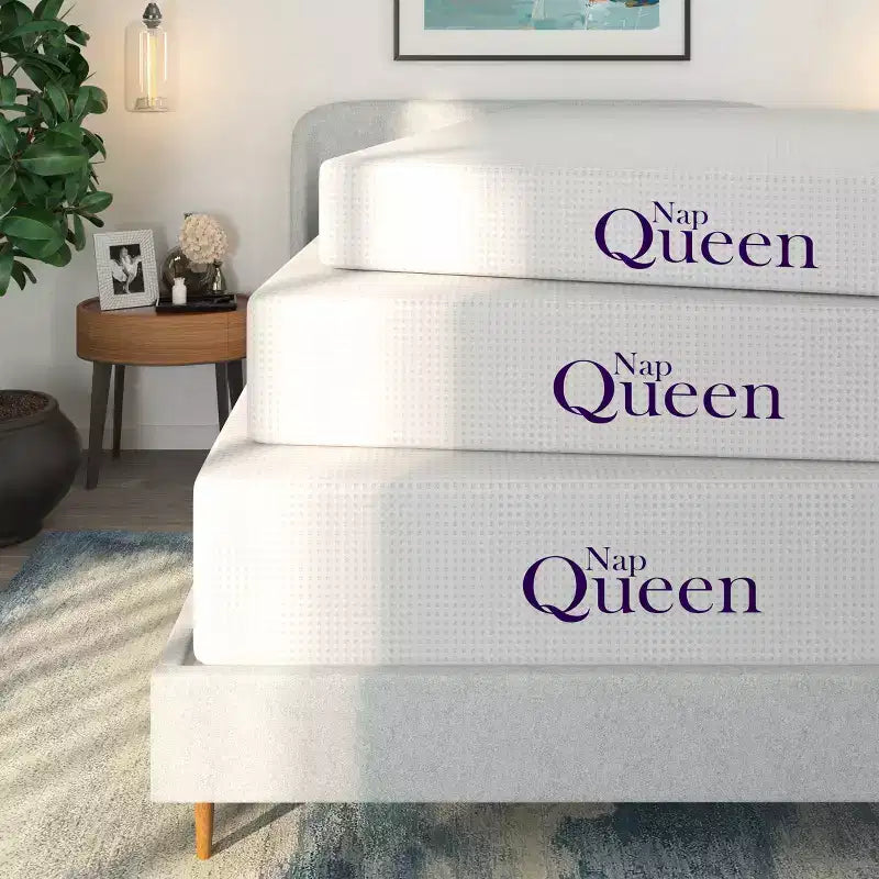 Matelas en mousse à mémoire de forme Okak Modern de 15 à 30 cm d'épaisseur avec housse en maille soyeuse, matelas certifié CertiPUR-US pour un sommeil confortable
