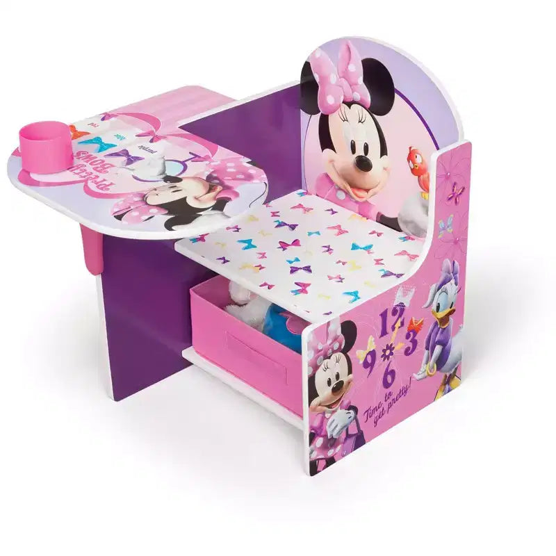 Chaise de bureau pour enfant Delta Children Minnie Mouse avec rangement