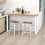 Costway Lot de 2 tabourets de comptoir industriels de 24,5 pouces avec repose-pieds