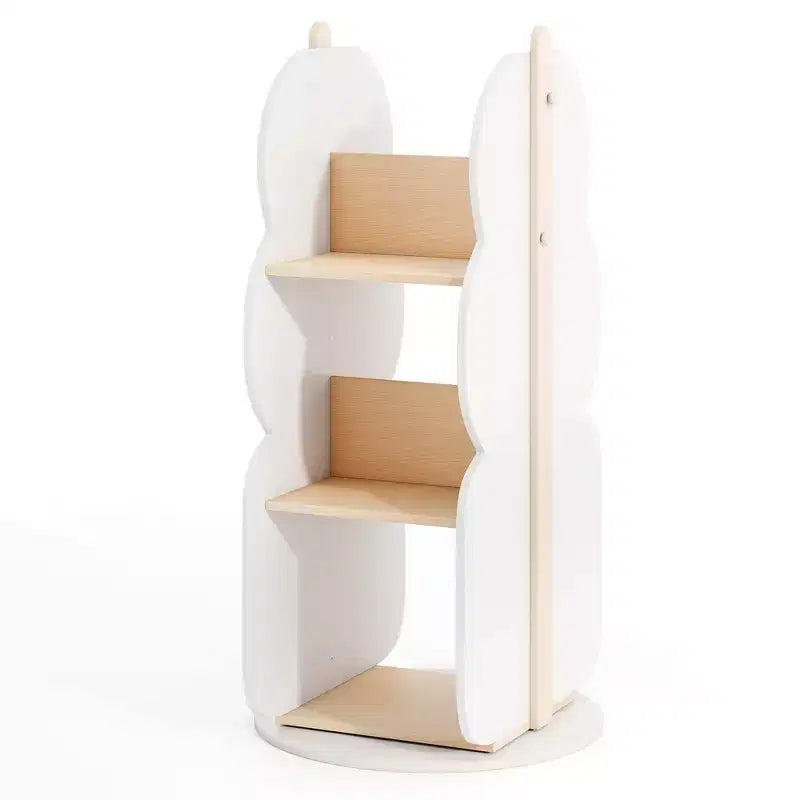 Costway Étagère à Livres Rotative pour Enfants avec 5 Niveaux Étagère d'Affichage Rotative à 360° pour Chambre d'Enfant