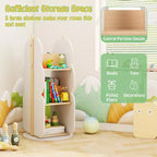 Costway Étagère à Livres Rotative pour Enfants avec 5 Niveaux Étagère d'Affichage Rotative à 360° pour Chambre d'Enfant