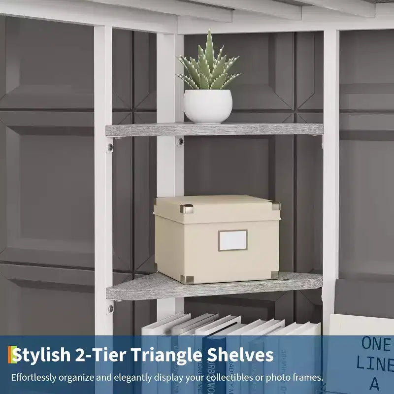 Lit mezzanine une place avec bureau et étagères de rangement, lit en métal robuste avec lattes en acier et échelle pour enfants et adultes, barrière de sécurité, gain de place