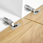 Meuble TV Extensible avec Étagères pour TV 110 cm, Meuble de Rangement Ajustable avec Portes, Meuble TV Console avec Plateau Coulissant
