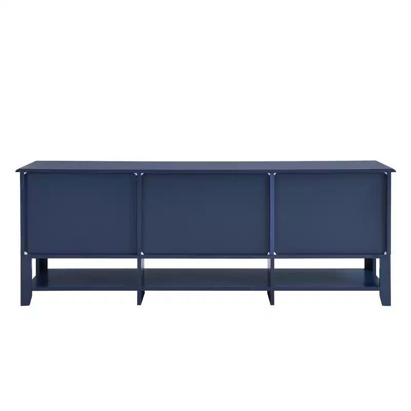 Meuble TV moderne avec portes et tiroirs pour téléviseur 60 pouces, table de centre de divertissement en bois avec étagères pour salon