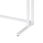 Bureau Royal Hampton avec plateau en bois et port USB intégré, marron et blanc