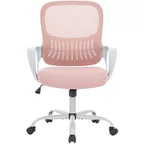 TUYOHW Chaise de bureau en maille à roulettes, Hauteur 41,5" réglable, Fauteuil gamer pour bureau