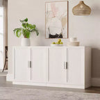 Buffet de rangement à 3 portes en bois avec étagères réglables - 93 x 31 po (L x H)