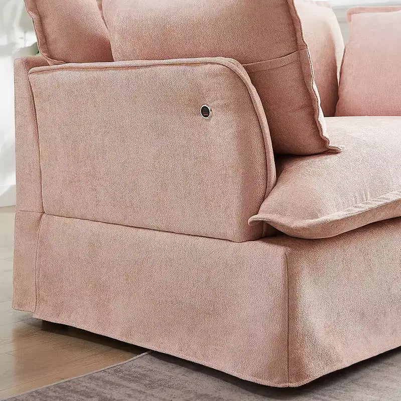 Fauteuil d'appoint surdimensionné Whisen 47.2, fauteuil en chenille, canapé simple confortable comme un nuage avec base et accoudoirs modernes