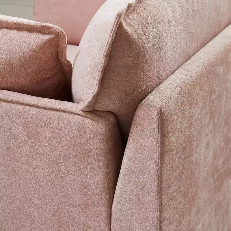 Fauteuil d'appoint surdimensionné Whisen 47.2, fauteuil en chenille, canapé simple confortable comme un nuage avec base et accoudoirs modernes