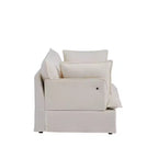 Fauteuil d'appoint surdimensionné Whisen 47.2, fauteuil en chenille, canapé simple confortable comme un nuage avec base et accoudoirs modernes