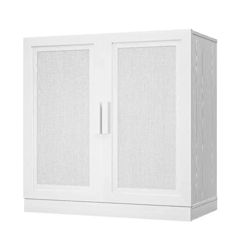 PexFix Buffet Modulable avec Rangement, Buffet de Ferme avec Panneaux en Rotin pour Salon, Cuisine, Salle à Manger, Entrée