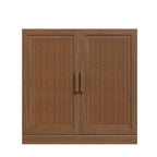 PexFix Buffet Modulable avec Rangement, Buffet de Ferme avec Panneaux en Rotin pour Salon, Cuisine, Salle à Manger, Entrée