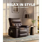 Fauteuil inclinable releveur avec fonctions de chaleur et de massage, siège extra-large de 68,5 cm, fauteuil à bascule manuel pivotant à 360°, télécommande, fauteuil inclinable surdimensionné pour le salon