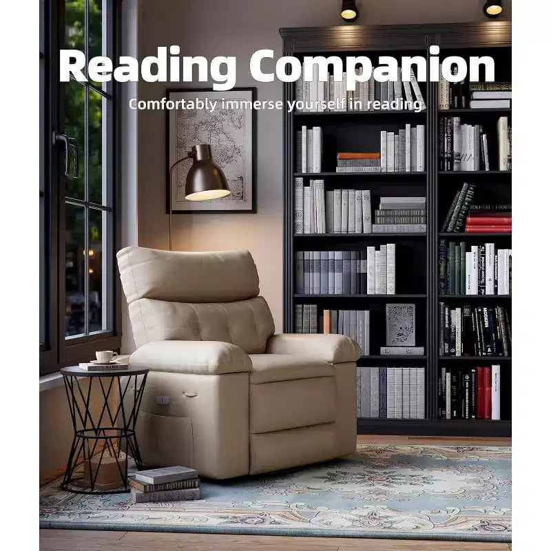 Fauteuil inclinable releveur avec fonctions de chaleur et de massage, siège extra-large de 68,5 cm, fauteuil à bascule manuel pivotant à 360°, télécommande, fauteuil inclinable surdimensionné pour le salon