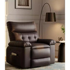 Fauteuil inclinable releveur avec fonctions de chaleur et de massage, siège extra-large de 68,5 cm, fauteuil à bascule manuel pivotant à 360°, télécommande, fauteuil inclinable surdimensionné pour le salon